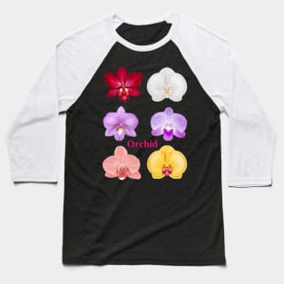 Orchid Baseball T-Shirt